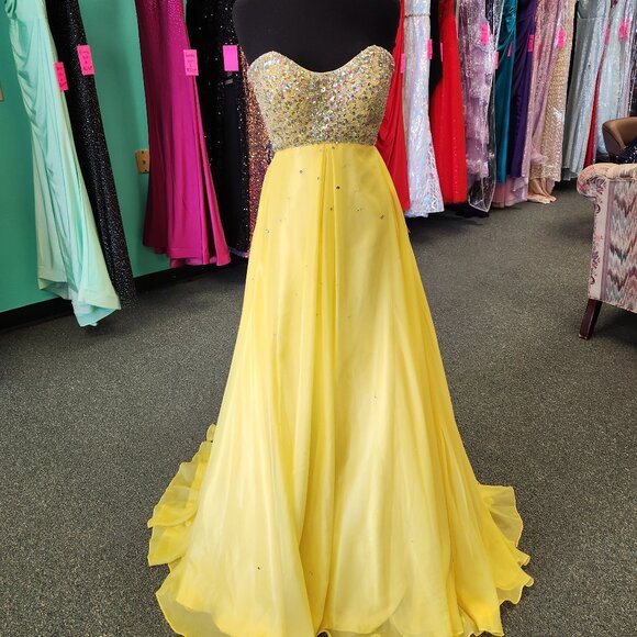 Mori Lee 95066 Yellow Size 6 Mori Lee 95066 Prom Dress/Formal Gown - Picture 1 of 8